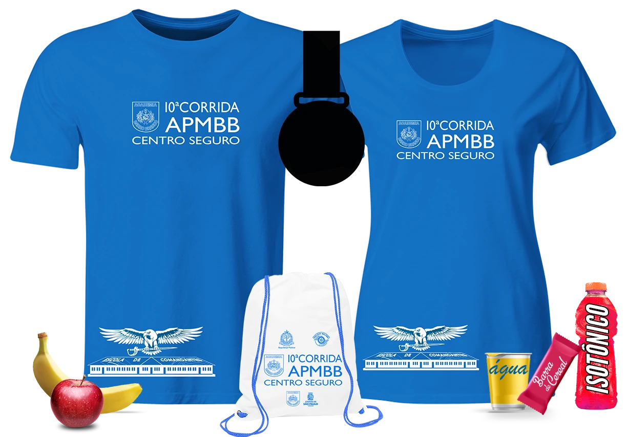 Kit 10ª CORRIDA DA ACADEMIA DO BARRO BRANCO