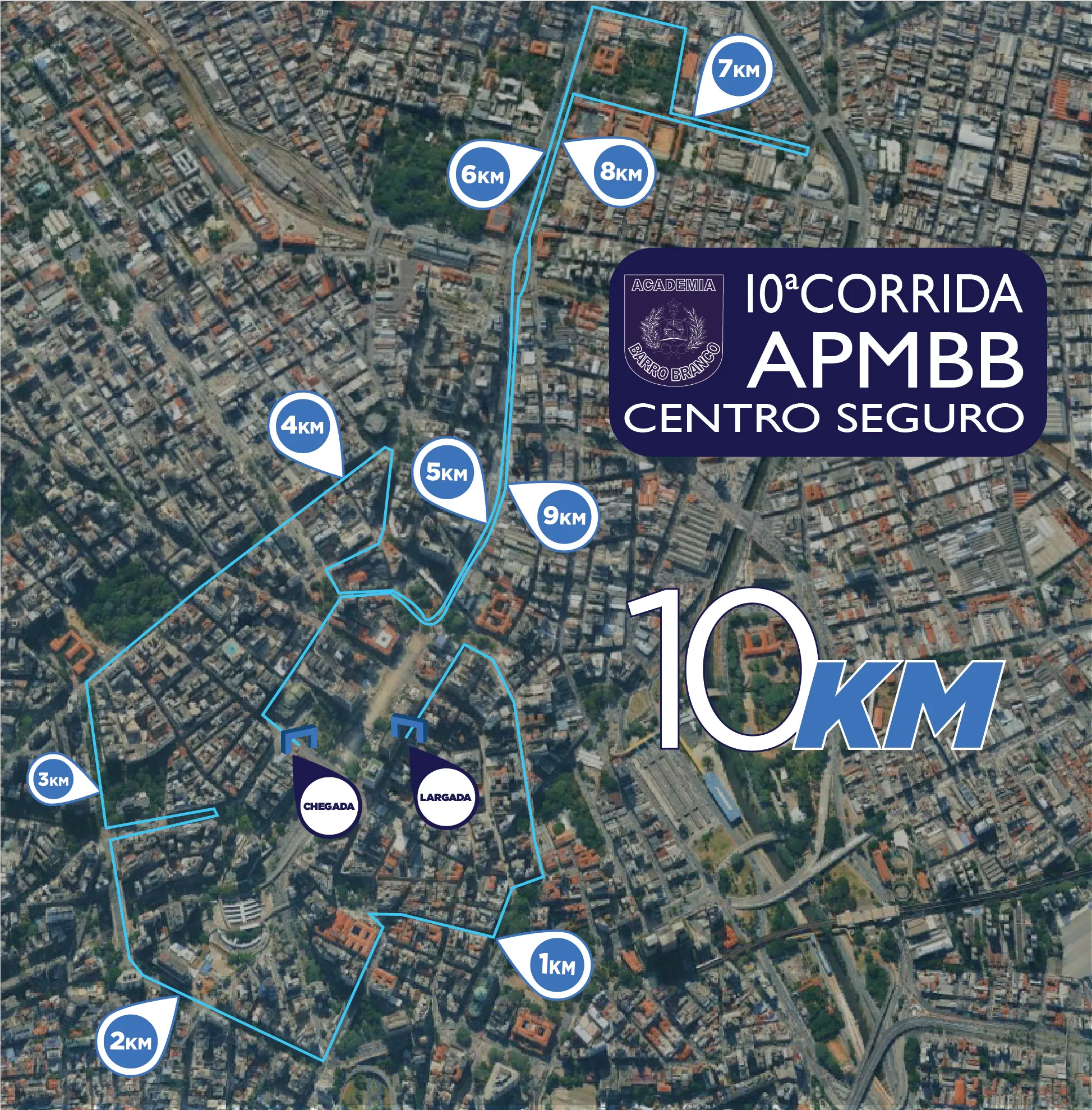 Miniatura do Percurso Corrida 10 km